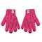 Kahekordsed kootud kindad - R-107DB-Fuchsia