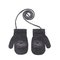 Вязаные варежки 12 см - R-115-graphite