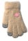 Вязаные пушистые перчатки 16 см - R-197-beige