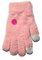 Вязаные пушистые перчатки 16 см - R-197-pink