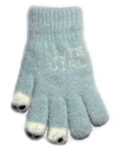 Kootud kohevad kindad 18 cm