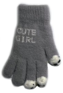 Kootud kohevad kindad 18 cm