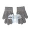 Kootud kohevad kindad 14 cm - R-216-grey