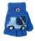 Kootud kohevad kindad - R-220-Blue