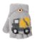 Kootud kohevad kindad - R-220-Grey