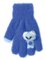Kootud kohevad kindad 15 cm - R-229-blue