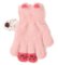 Вязаные пушистые перчатки 15 см - R-232-Lpink