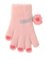 Kootud kohevad kindad - R-233-Pink