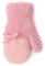 Вязаные варежки 14 см - R-235DB-pink