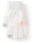 Kootud kohevad kindad - R-269-White