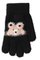 Kootud kohevad kindad - R-285-Black